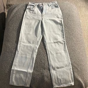Abercrombie & Fitch Curve Love Ultra High Rise 90s Straight Carpenter Jean